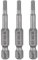 sourcing map 3pcs H3.0 Hex Head Drill Bit Wrench 3mm Metric Flat Tip 1/4 Hex Shank 50mm (2) Long Magnetic Hexagonal Screw Driver Socket Industrial Screwdriver Power Bits