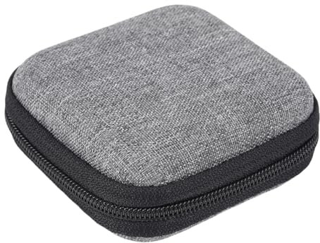 Fiorky Earbud Case, Hard Shell Earphone Storage Bags, Portable Tech Gadgets Organizer, Compatible with KZ, CCA, Apple, Hawei, Xaomi Wired Headsets, Travel & Everyday Use