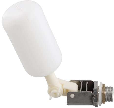 Qussedser Vanne à Flotteur 1/2, Vanne en Laiton avec à Bille Flottant en Plastique avec Bras Réglable, Remplissage Automatique pour Abreuvoir