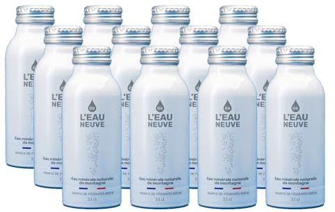 Bottle Can Eau Neuve 12 Bouteilles x 33cl | Eau minérale naturelle Gazeuse avec adjonction de CO2