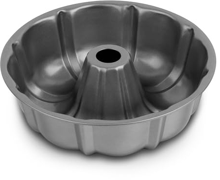 Homikit Kuchen Backform, 25,4cm Karbonstahl Kuchenform, Rund Backform für Kürbis Brot, Antihaftbeschichtet Tortenform, Leicht zu lösen & Leicht zu reinigen, Robuste, Grau