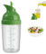 Iewroyt Salatdressing Shaker 200ml Clear Salat -Dressing -Mixerflasche mit Skala und Gießen Sie Ausguss großer Öffnungsbehälter zum Mischen von Verbänden Saucen