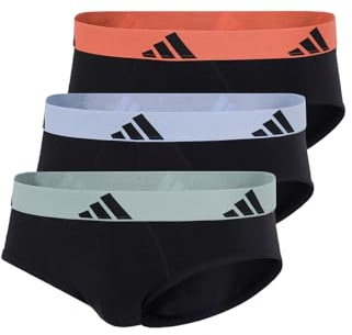 adidas Herren Brief (3 Pack) - Active Flex Cotton - Slip - Bequeme Unterwäsche