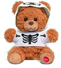 Trudi Marlon Bär Halloween Geist Plüschdekorationen Halloween Spiele, Geschenkidee | 14x16x8cm Größe XS | Spooky Season | Modell 15815