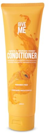 Give Me Cosmetics Conditioner, Papaya & Manuka Honey, for Tangled, Undernourished Dry Hair, Paraben Free, Vegan Friendly