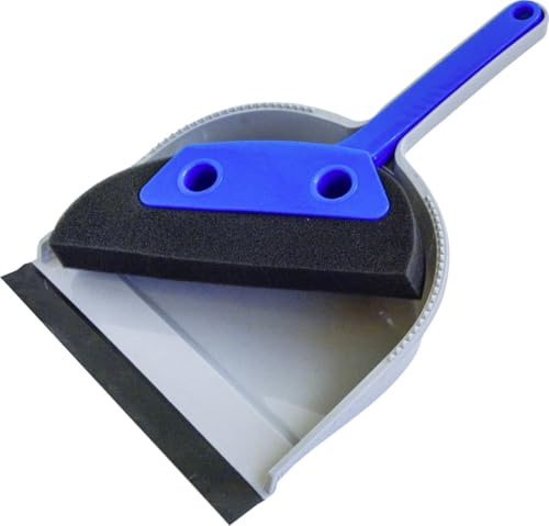 Nespoli Kehrset mit Lippe 22 cm grau blau Schaumstoff-Kehrgarnitur Wunderkehrer