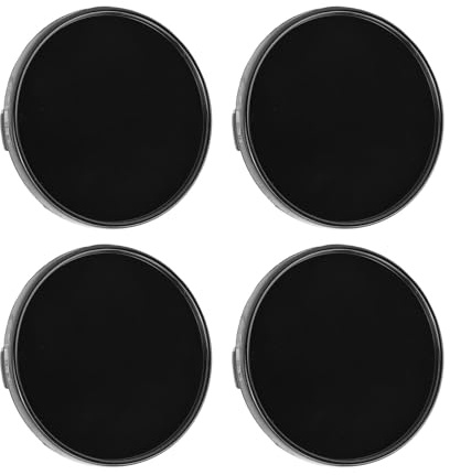 Vroomoto Radnabenkappen, Radnabenkappen, Radnabenabdeckungen, 54 Mm Außendurchmesser, 51 Mm Innendurchmesser, ABS-Metallersatz mit Einfacher Installation für C Maximum 2013–2018, (Schwarz)