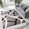 TAPISO Dream Kurzflor Teppich Modern Wohnzimmer Ecru Schwarz Grau Meliert Streifen Design Schlafzimmer Esszimmer Küche ÖKOTEX 80 x 150 cm
