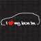 speedwerk-motorwear I Love My Leon 1M - Sticker kompatibel mit Seat - Baujahr 1999-2006