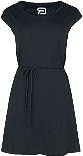 RED by EMP Damen schwarzes Kleid mit Taillenband M
