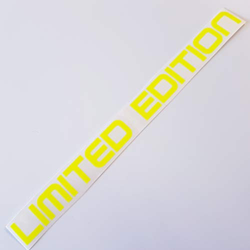 Folien-Zentrum - Limited Edition Neon Gelb 20x1,5cm - hochwertiger Aufkleber Auto Tuning - OEM & JDM Auto Sticker - Lustige Aufkleber für Auto - Stickerbomb - Autoaufkleber - Made in Germany