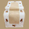 Tischläufer 40 x 140 cm Stickerei Blätter beige bunt Tischdecke Herbst Tischdeko Herbstdeko herbstlich
