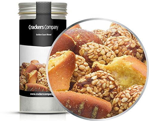 5 x 70g Knabbermischung Party Knabberei süß & sauer Snack Erdnuss mit Sesam Brezel mit Honig und Senf vegetarisch