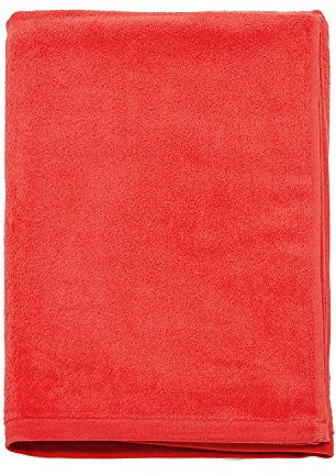 BgEurope Pack de 10 toallas de piscina para hotel, lisas, 400 g/m², color rojo