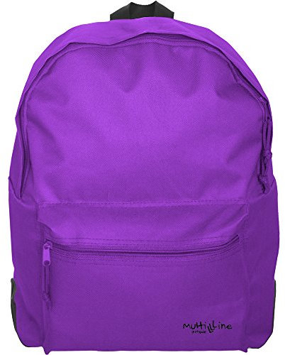 Grafoplás 37500835-Mochila escolar niña y niño Multiline color violeta