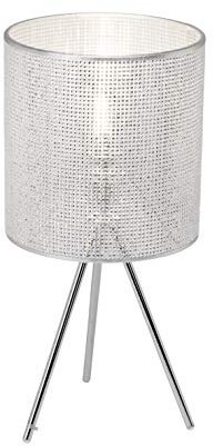 Brilliant Dubai Tischleuchte dreibeinig 50cm chrom, 1x E27 geeignet für Normallampen bis max. 60W