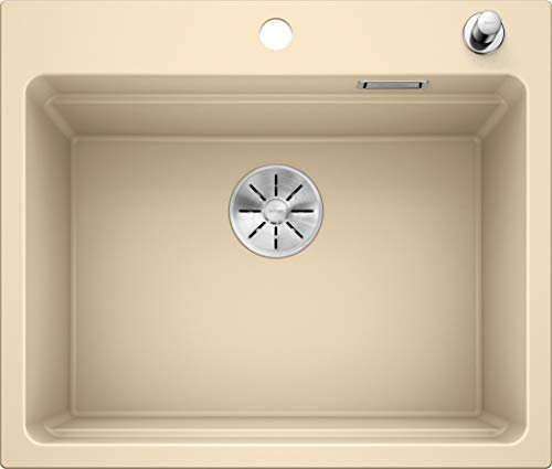 BLANCO ETAGON 6 – Fregadero de Granito para Armarios Bajos de 60 cm de Ancho – De SILGRANIT – Beige – 524535