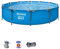Bestway 56416 – Steel Pro Max – Piscina exterior redonda, 366 x 76 cm, bomba de filtrado incluida
