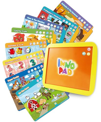 BEST LEARNING INNO PAD Smart Fun Lessons - Educational Tablet Toy to Learn Alphabet, Numbers, Colours, Shapes, Animals, Time for Toddlers Ages 2 to 5 Years Old - Ideal Birthday Present