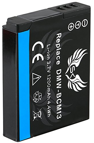 SK Battery Replacement for Panasonic DMW-BCM13 / DMW-BCM13E || 1200mAh || for Panasonic Lumix DMC-FT5 TZ40 TZ41 TZ56 TZ58 TZ61 TZ71 ZS30 DMW BCM13 BCM13E