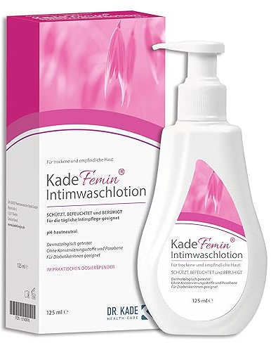 KadeFemin Intimwaschlotion: Die beruhigende Imtimpflege für Frauen, für trockene und empfindliche Haut, 125 ml