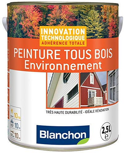 Blanchon Peinture Tous Bois Environnement 2,5L - Couleur - Rouge basque - Ral 3004