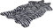 GUOCU Kuhfell Teppich Rutschfester Kunstfell Bereich Teppiche Cowhides Teppich Wohnzimmer Carpet Zebra Muster Leopard Bodenmatte Sofa Matte Super Weicher Bettvorleger für Schlafzimmer B 75x110CM