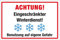 WANDKINGS Hinweisschild - Achtung, Eingeschränkter Winterdienst, Benutzung auf eigene Gefahr - stabile Aluminium Verbundplatte - Wähle eine Größe - 40x30 cm