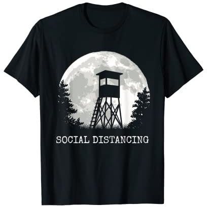 Jagd Jäger Jägerin Ansitz Kanzel bei Vollmond Ansitzjagd T-Shirt