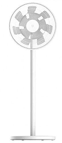 Xiaomi Mi Smart Standing Fan 2, ventilador inteligente, motor BLDC, control por aplicación y por voz, doble cuchilla, hasta 100 niveles de ventilación, modo silencioso, blanco, versión italiana