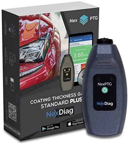 Lacktiefenmesser NexPTG Standard Plus Beschichtung Dickenmesser Funkgerät Autolack Dickenmesser Tester mit dedizierter App