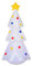 HOMCOM Árbol de Navidad Inflable 158 cm de Altura con Luces LED e Inflador Decoración Navideña para Interiores Exteriores 67x61x158 cm Blanco