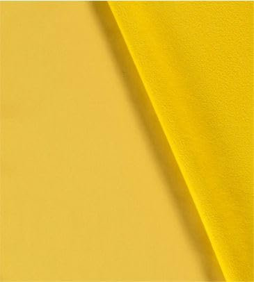 Softshell KELLY, Meterware, Regenschutz, Outdoorstoff, Schmutzabweisend, wasserabweisend, 0,5 m Schritte (Gelb-134-KELLY)