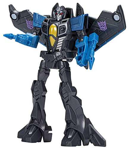 Transformers Toys EarthSpark Warrior Class Skywarp, 12.5-cm Action Figure, Robot Toys for Children Aged 6 and Up