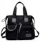 SHIFANQI Tote Bag for Women, Purse and Handbags with Multi Pockets & Zip, Lightweight Ladies Top Handle Shoulder Bag, Nylon Cross body Messenger Bag for Work School, Travel (Pure Black)