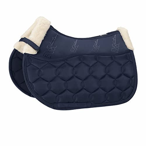 Eskadron Glossy Evo-Wool Schabracke Basic in Nightblue, Größe:Dressur, Farben:Nightblue
