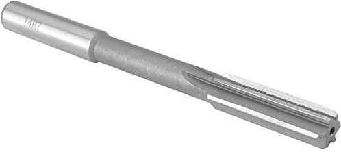 Fedeas 14mm Chucking Reamer, H7 HSS Straight Flutes Lathe Machine Reamer 14mm, High Speed Steel Round Shank Milling Cutting Tool