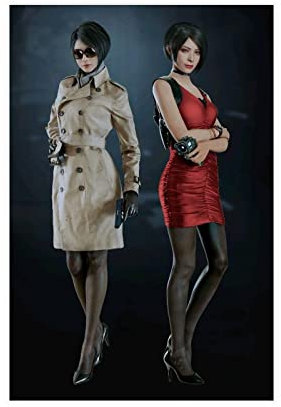 FISH DRAGATE Ada Wong Gaming-Poster 14 Leinwand Poster Schlafzimmer Dekor Sport Landschaft Büro Zimmer Dekor Geschenk ohne Rahmen Stil 30 x 45 cm