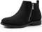 Harvest Land Womens Chelsea Boots Ladies Ankle Boots Winter Boots Stylish Classic Short for Adults Zip-up Shoes Black 9UK