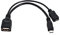 CY Kabel Micro USB 2.0 OTG Host Flash Disk Kabel mit Micro USB Power für Handy Tablet