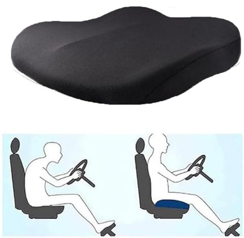 REHOOF Erwachsener Sitzerhöhung für Auto, Autositzkissen für Fahrer, Sitzauflage/Sitzerhöhung Auto Rutschfestes Kissen Mit Memory-Schaum für Esstisch Stühle/Bürostuhl/Rollstuhl A
