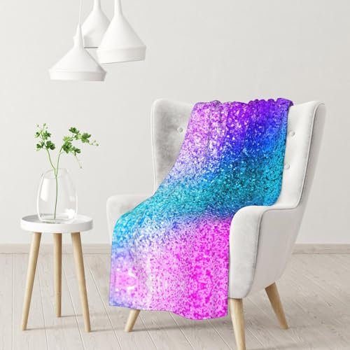 Glitzernde Pailletten-Spot-bedruckte ultraweiche Mikrofaser, warme und flauschige Decke, warm und bequem