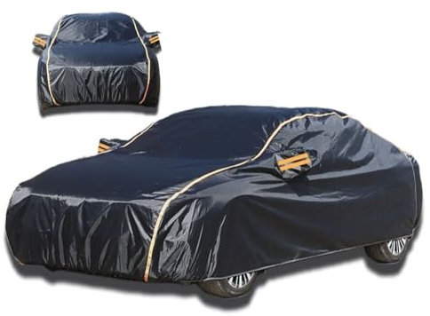 Autoplane für Citroen C3, wetterfeste UV-Vollgarage für Vier Jahreszeiten, inklusive (winddichtes Seil*1 Diebstahlsicherung*1 Aufbewahrungstasche*1 Handtuch*1)