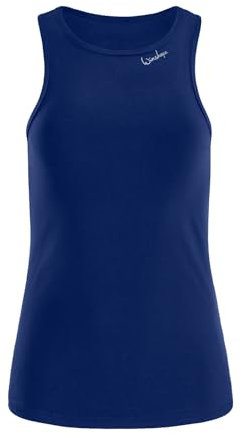 WINSHAPE Damen Functional Light and Soft Tanktop Aet134ls Yoga-Shirt, Dark-Blue, L EU