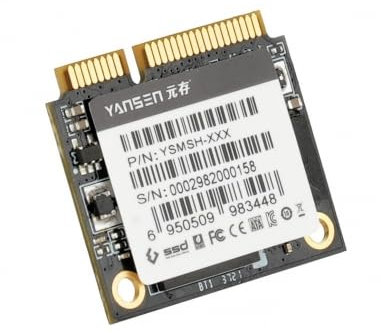 KingSpec - SSD MSATA Yansen 1To YSMSH-1TB (Half Size) Compatible pour Apple -