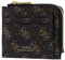 GUESS Mito Card Holder Dark Brown/Ochre