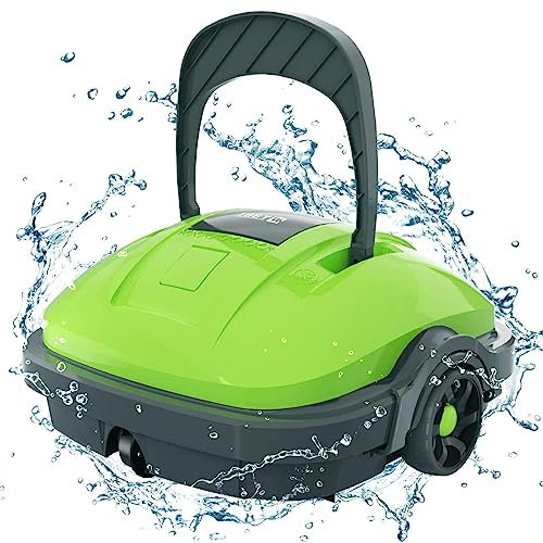 WYBOT Robot Pulitore per Piscina Senza Fili con Doppio Motore, Parcheggio Autonomo, Forte Aspirazione Robot Aspirapolvere per Piscina Fino a 50 m²