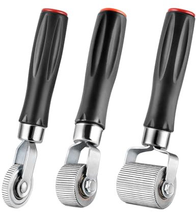 3Pcs 3 Size Car Sound Deadening Roller Audio Sound Deadener Roller Metal Installation Tool Rolling Wheel Application Car Sound Roller