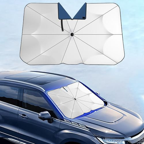 FZTZSQ Coche Parabrisas Parasoles Paraguas para Citroen C4 Picasso/Grand C4 Picasso/Grand C4 Spacetourer, Plegable Portátil Lunas Delanteras Anti-UV Aislamiento TéRmico Interior Accesorios