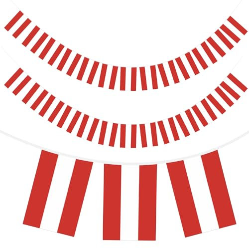 G2PLUS 11M Österreich Flaggenkette, Girlande mit 40 Österreich Flaggen, Österreich Nationalflagge, 14x21CM Österreich Fähnchen Wimpelkette für Garten Bar Dekorationen